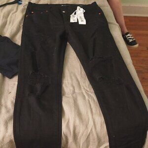 P001Mens Purple Brand Black Jeans new with tags size 33